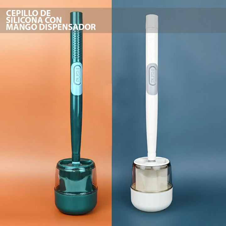 Cepillo de silicona para el baño